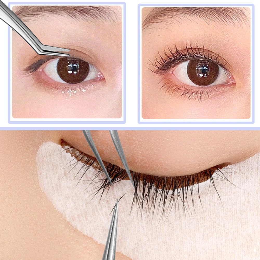 Amazon.co.jp: まつエク ピンセット つけまつげ まつ毛 ピンク