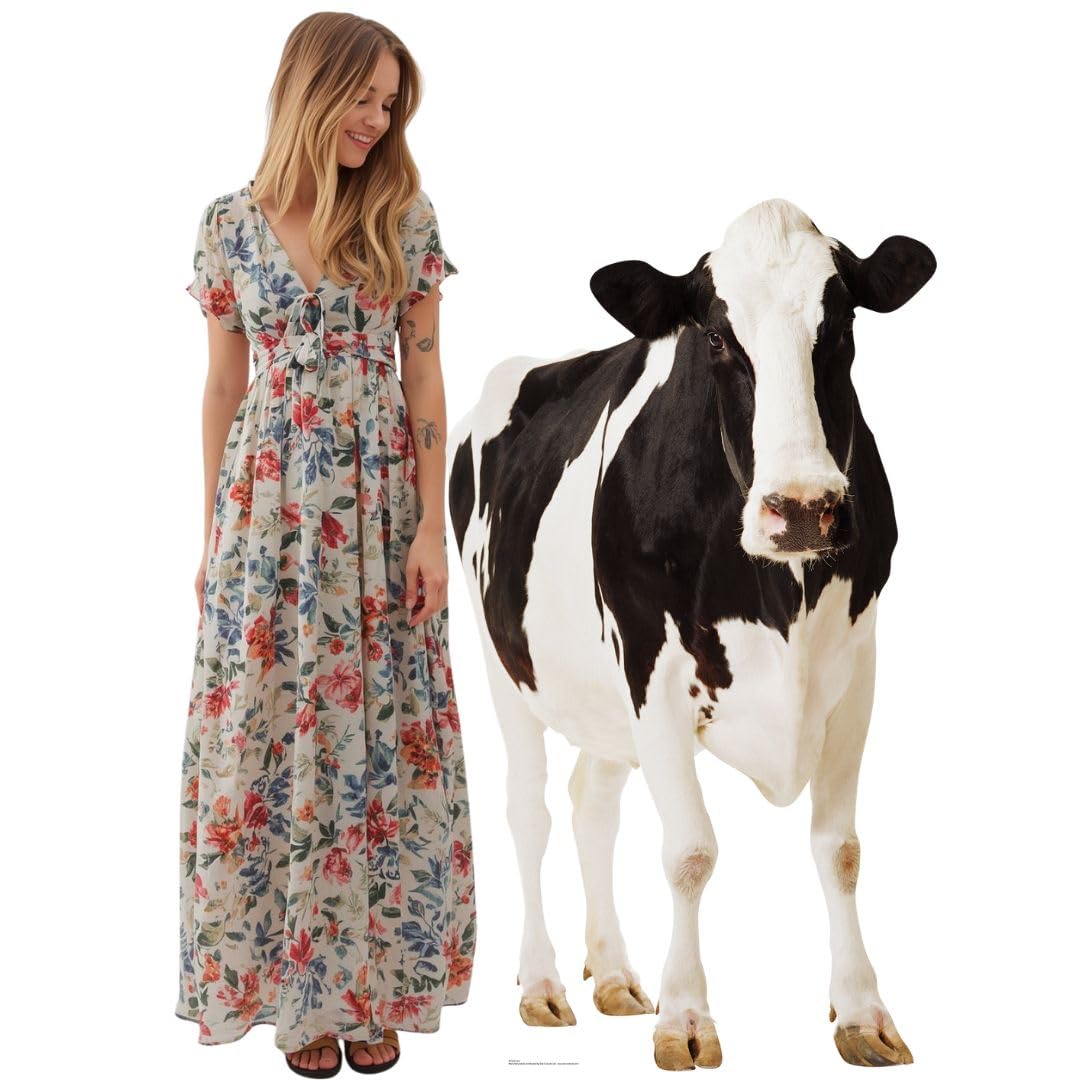 Star Cutouts Cow Cardboard Cutout 5.5ft