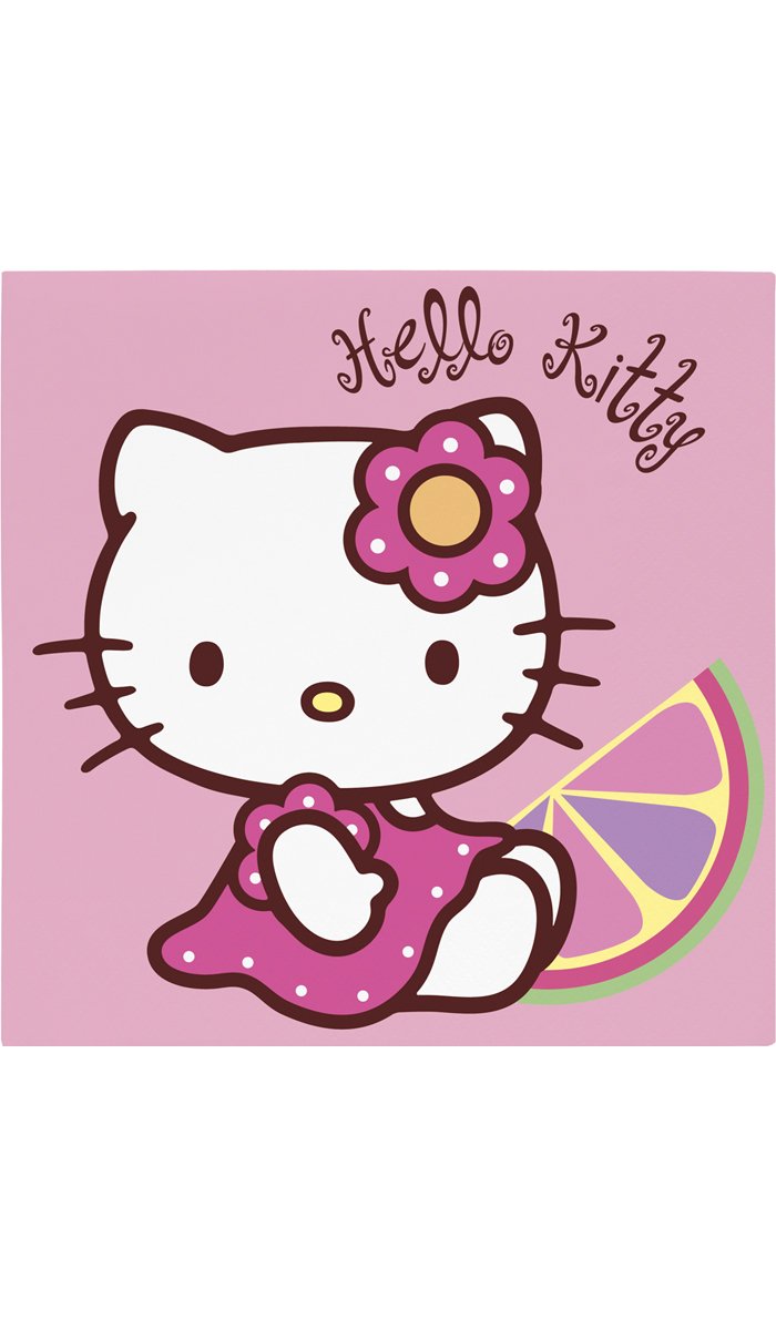 Bbs Pink Hello Kitty Bamboo Theme Luncheon Napkins - Pack Of 20 - 2Ply - 33Cms