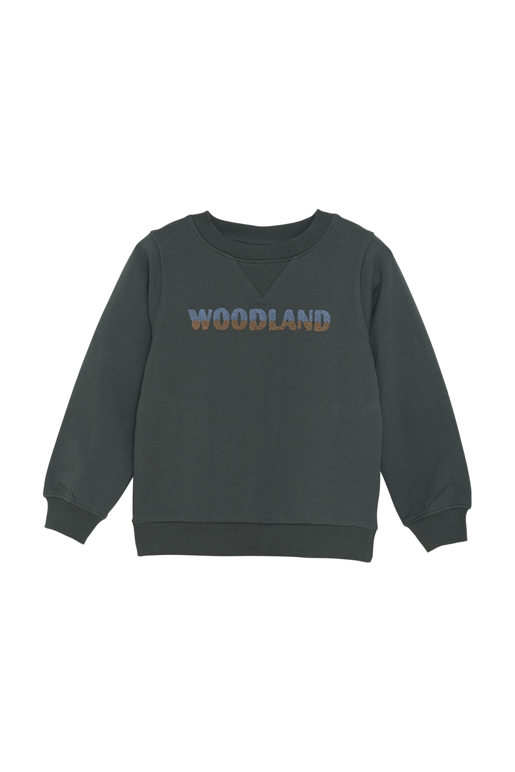 EN FANT ENSweat Kinder Jungen Sweatshirt Sweater Pullover mit Rundhals leicht elastisch Häkelapplikation Baumwollmisching Regular fit