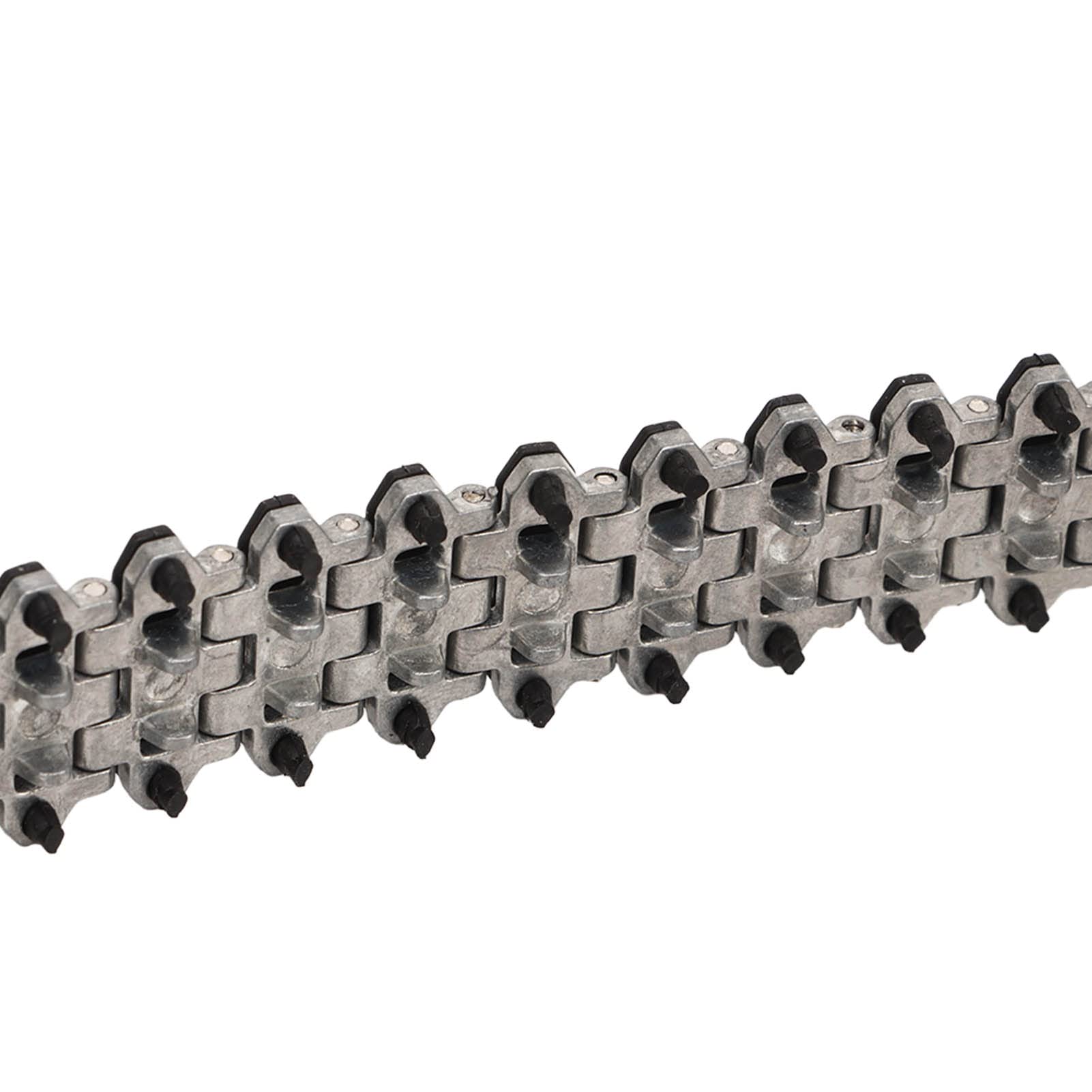 Cadena de Oruga de Tanque RC, Cadena Transportadora de Oruga de Plástico de Aleación de Aluminio para Cadena de Rueda de Oruga WPL E 1 GAZ 71 RC
