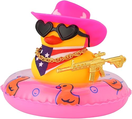 Pato para tablero de instrumentos de automóvil, pato de goma para tablero de automóvil, decoración de tablero de automóvil, patos chirriantes, H10