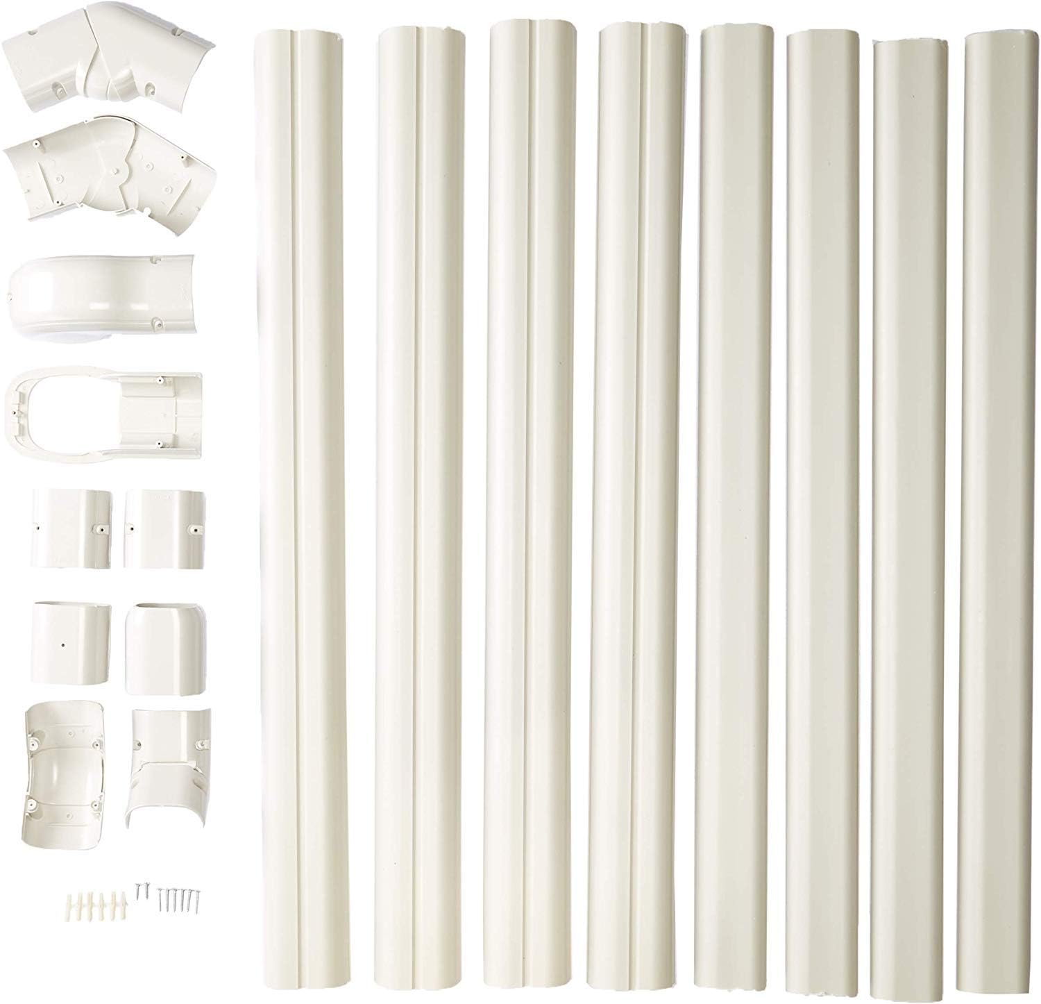 Senville SENLC-6M 20 Ft. Decorative Line Set Cover Kit for Mini Split Air Conditioners 3"