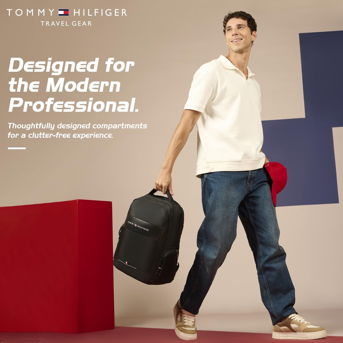Tommy Hilfiger Laptop Backpack - Black -2