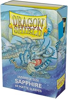 Dragon Shield â€“ Matte: Sapphire (Tuquoise) 60 CT Japanese Size Card Sleeves - MTG Card Sleeves Smooth & Tough - Compatible with Pokemon & Magic The Gathering