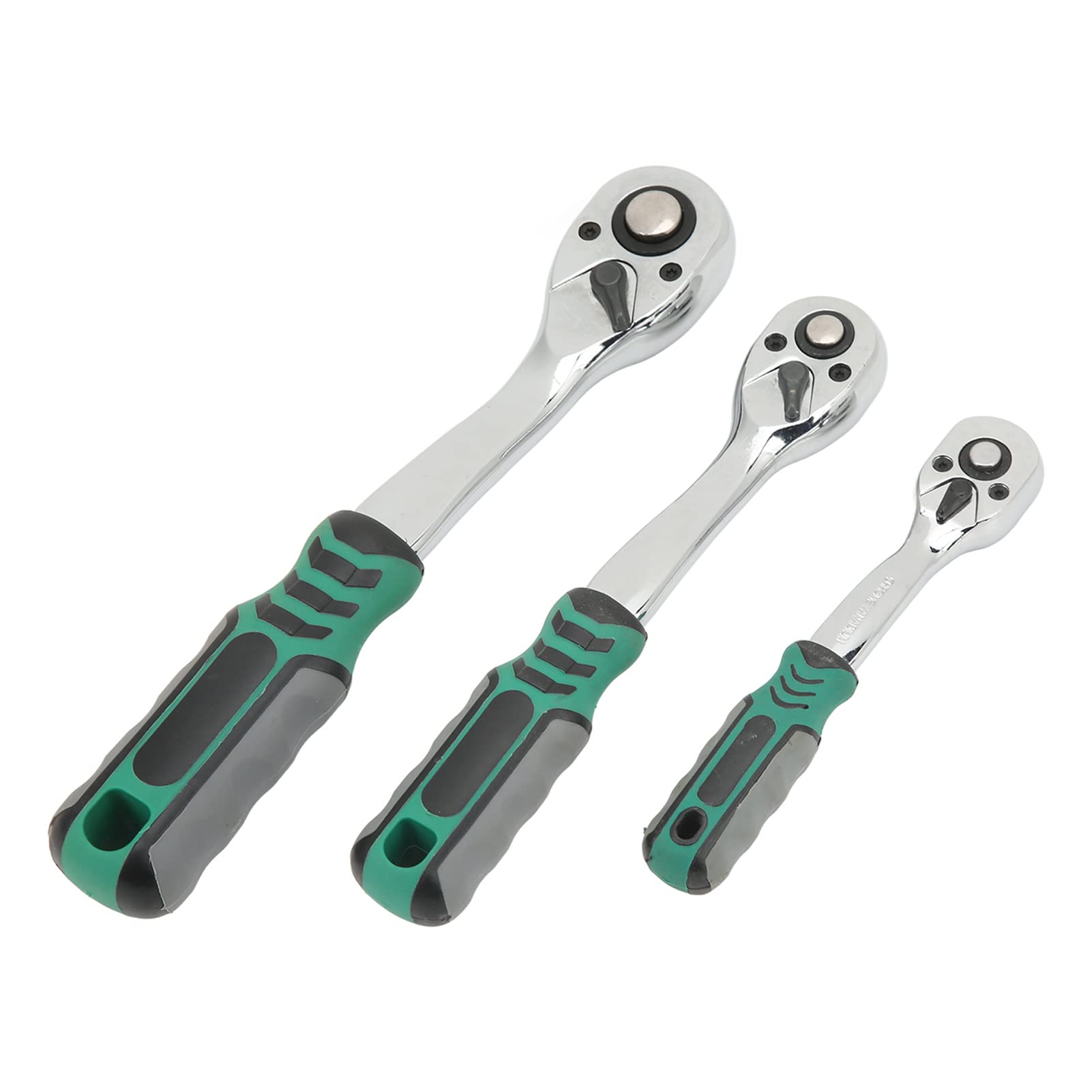 Jeu de clés à cliquet 72 dents |Dégagement rapide en acier inoxydable 3 pièces pour réparation automobile/bricolage domestique/machines |Robuste et antirouille
