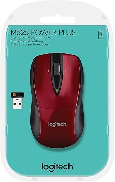 Logitech Wireless Mouse M525 - Red/Black