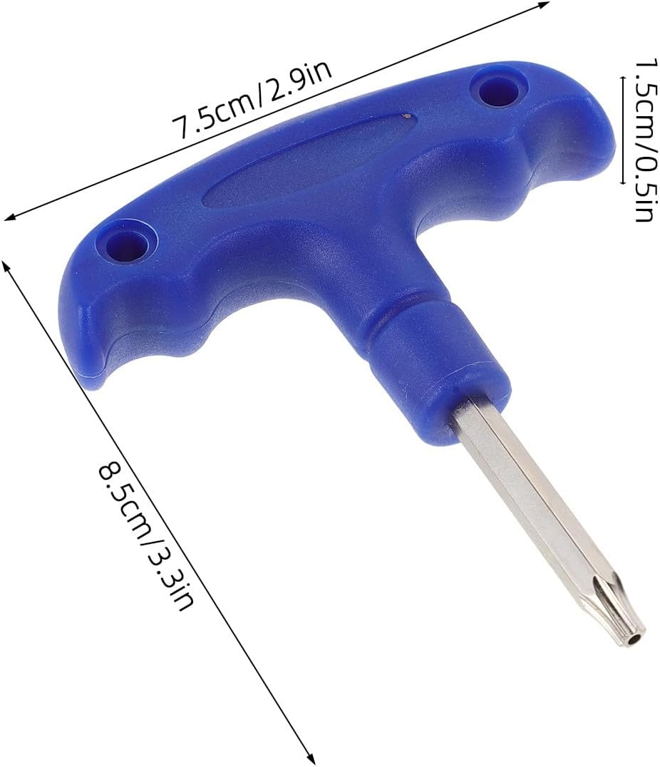 WOONEKY 3pcs Adjustable Golf Tool with Plastic Handle - Metal Golf Driver Tool Driver Spike Wrench Shaft Adapter Sleeve for Club Head Adjustment Maintenance