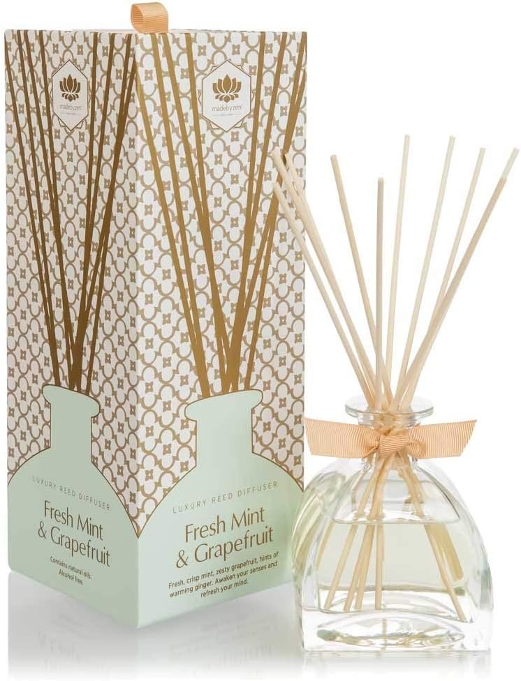 Made by Zen Luxury Reed Diffuser : Freshmint & Grapefruit