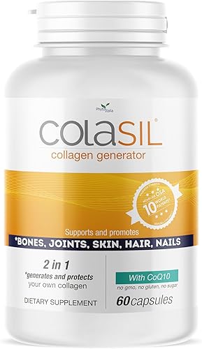 Colasil Generador de colágeno OSA patentado y colágeno hidrolizado para la piel, cabello, uñas, huesos y articulaciones Sílice orgánica más
