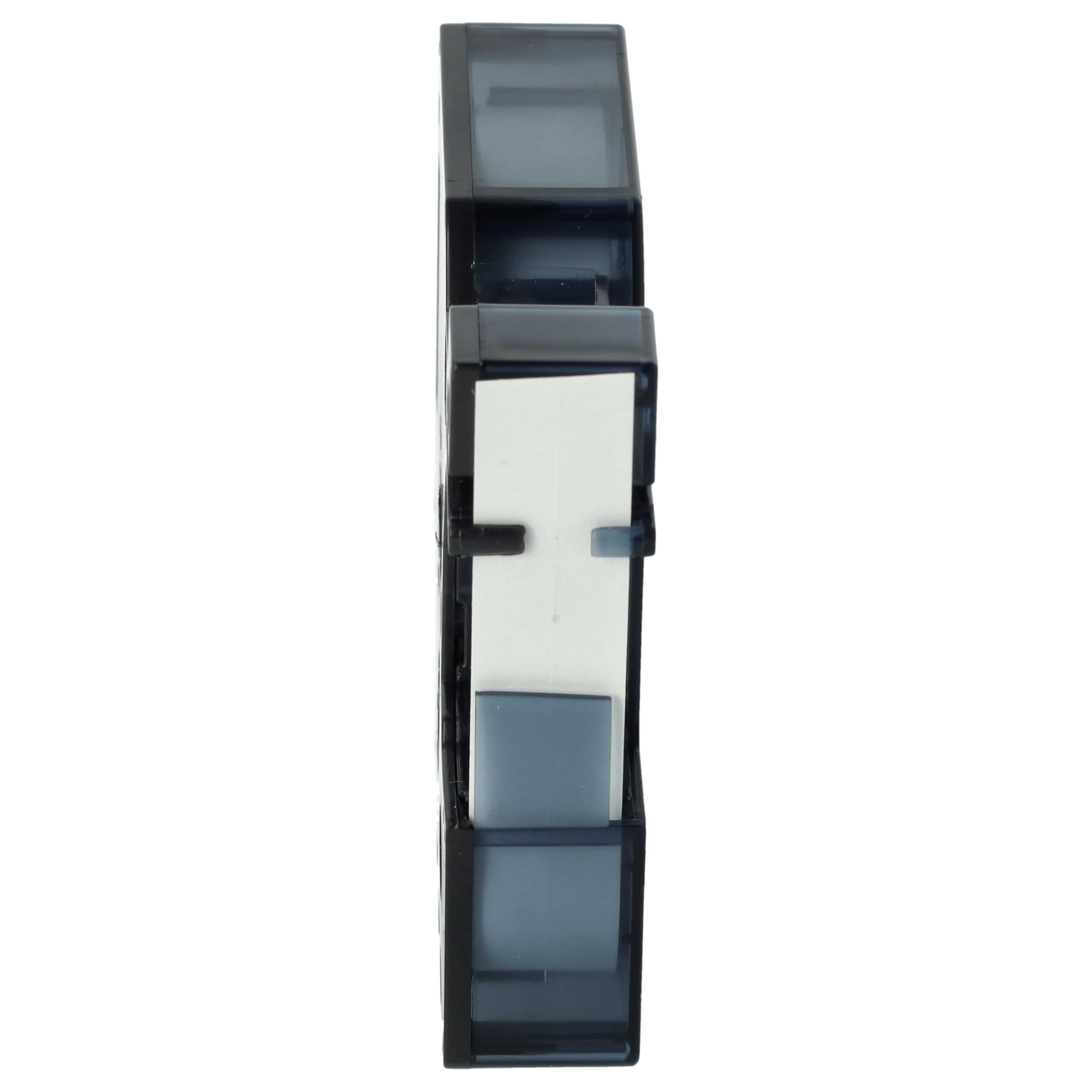 vhbw 100x Cassetta nastro sostituisce Dymo S0720530, 45013, D1 per etichettatrice 7m x 12 mm nero su bianco