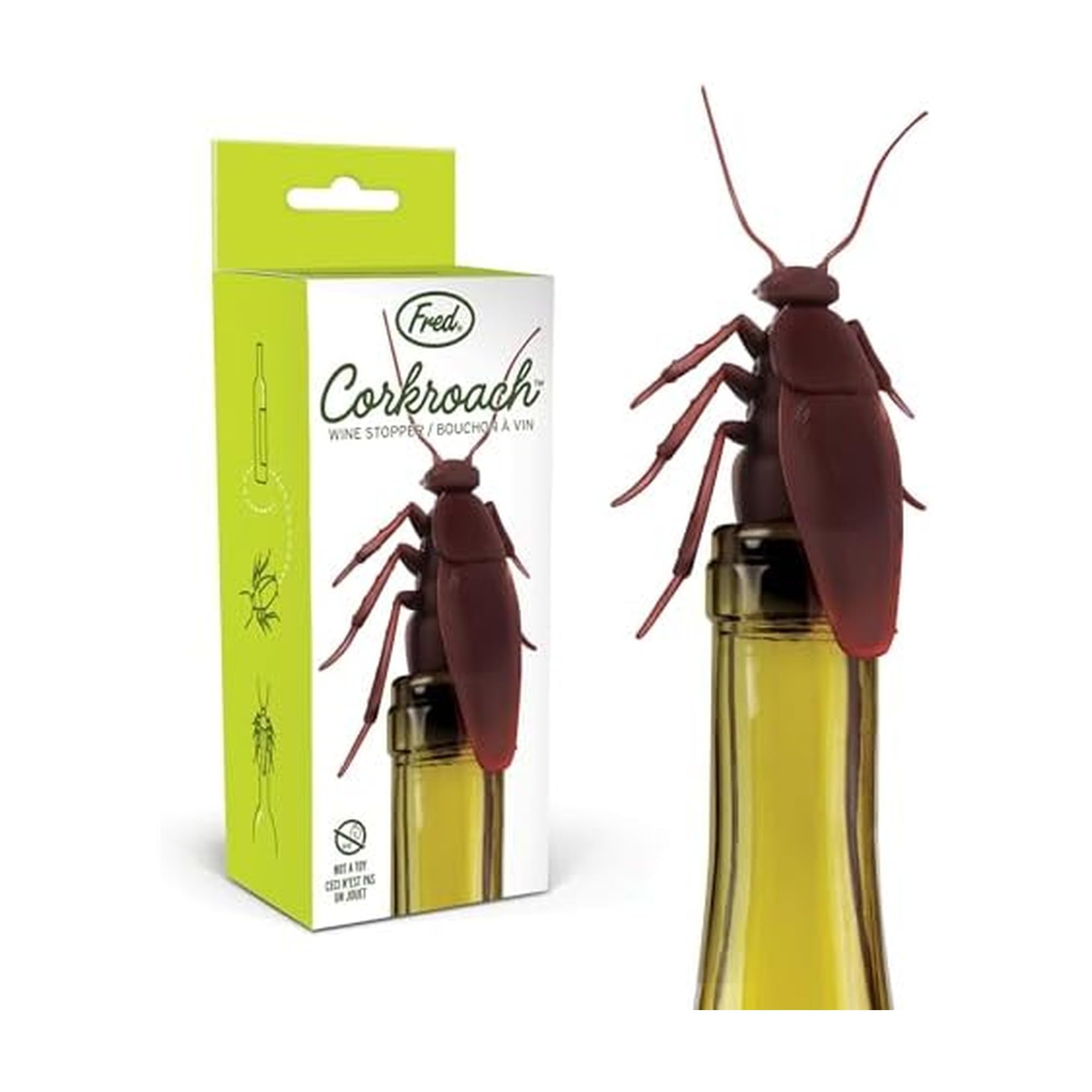 Bouchon de vin de gardon original pour conserver vos bouteilles entamées avec humour