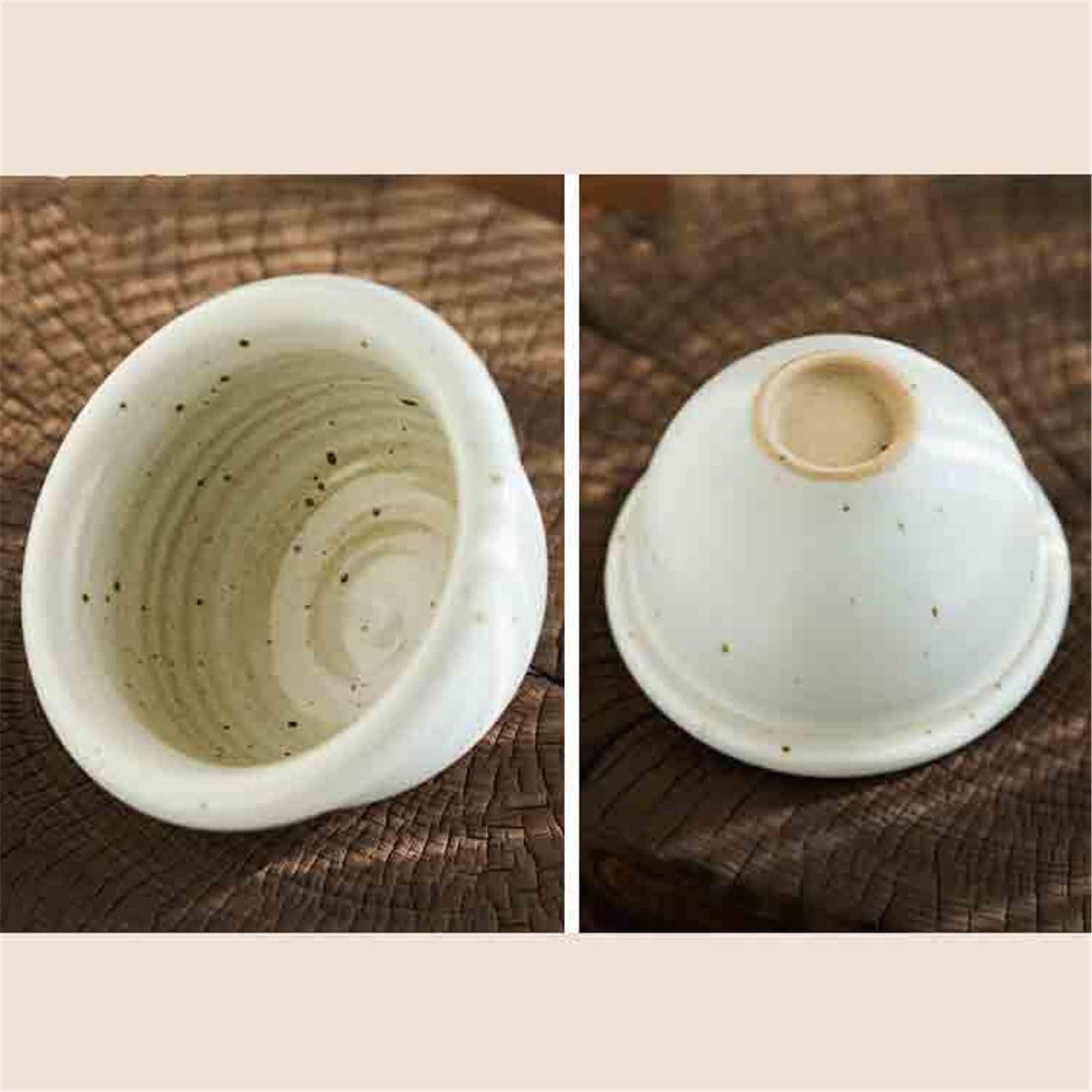 Mortaio e pestello da cucina in ceramica for spezie ed erbe aromatiche Salse(Bianco)