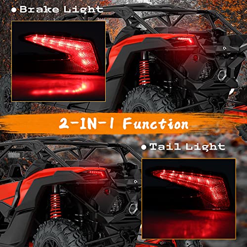 Motoparacc Smoked Atv Led Taillights, 2Pcs Utv Brake Tail Light Assembly For Can-Am Maverick X3 Max Xds Xrs Rc Mr Turbo R 2017-2022 #TOP1