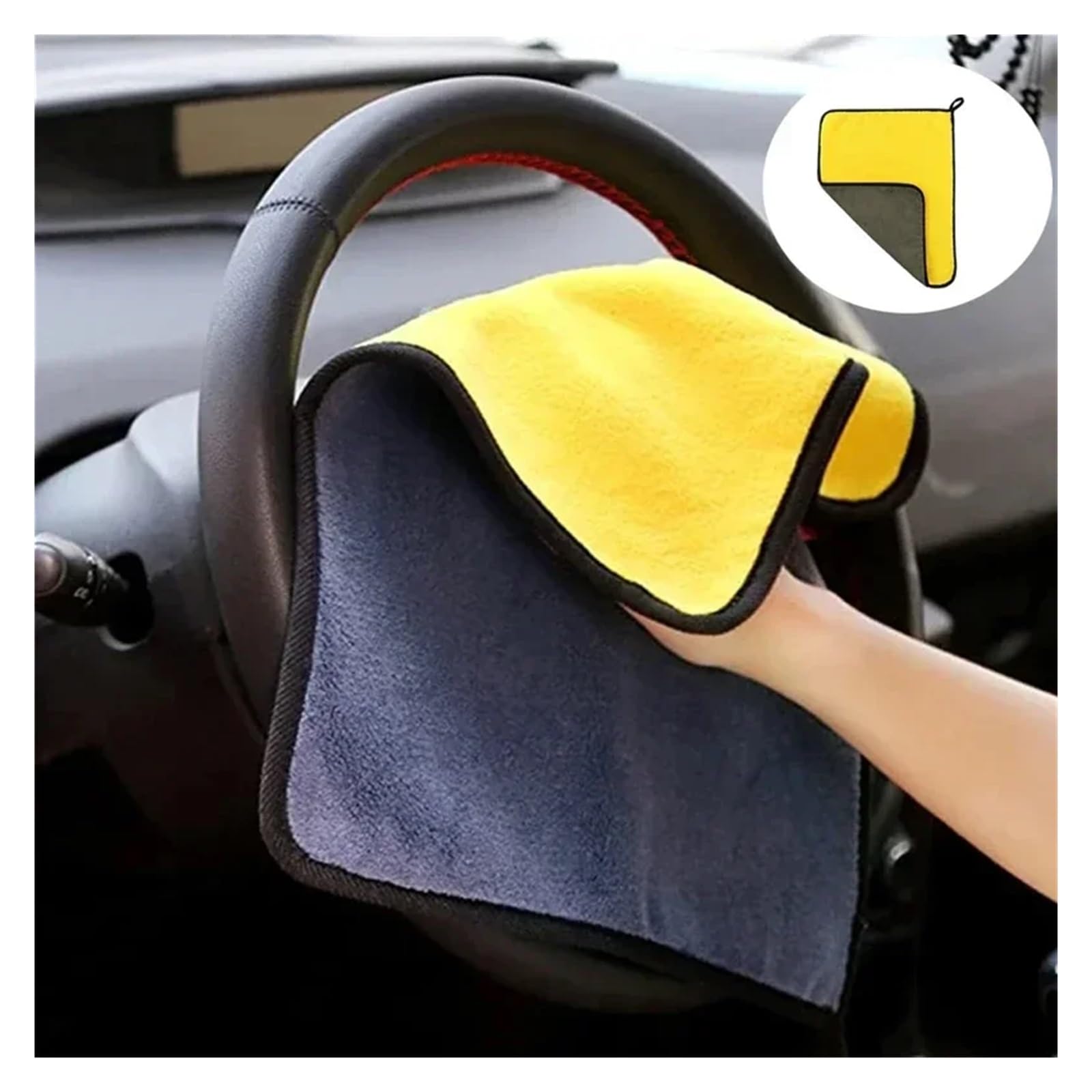 40 Pezzi di Asciugamani for autolavaggio in Microfibra ad Alto Assorbimento d'Acqua, Panni for la Pulizia, Morbidi e Spessi, for Il Lavaggio dell'auto e l'asciugatura. per Auto