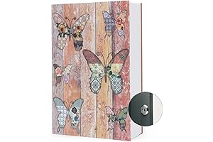 Butterfly 9.5' Book Safe with Key Lock