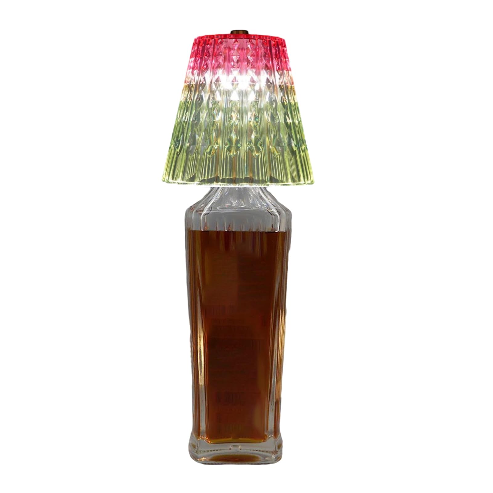 Cordless Wine Bottle Lamp Touch Dimmable Acrylic Shade Fits 20mm Neck