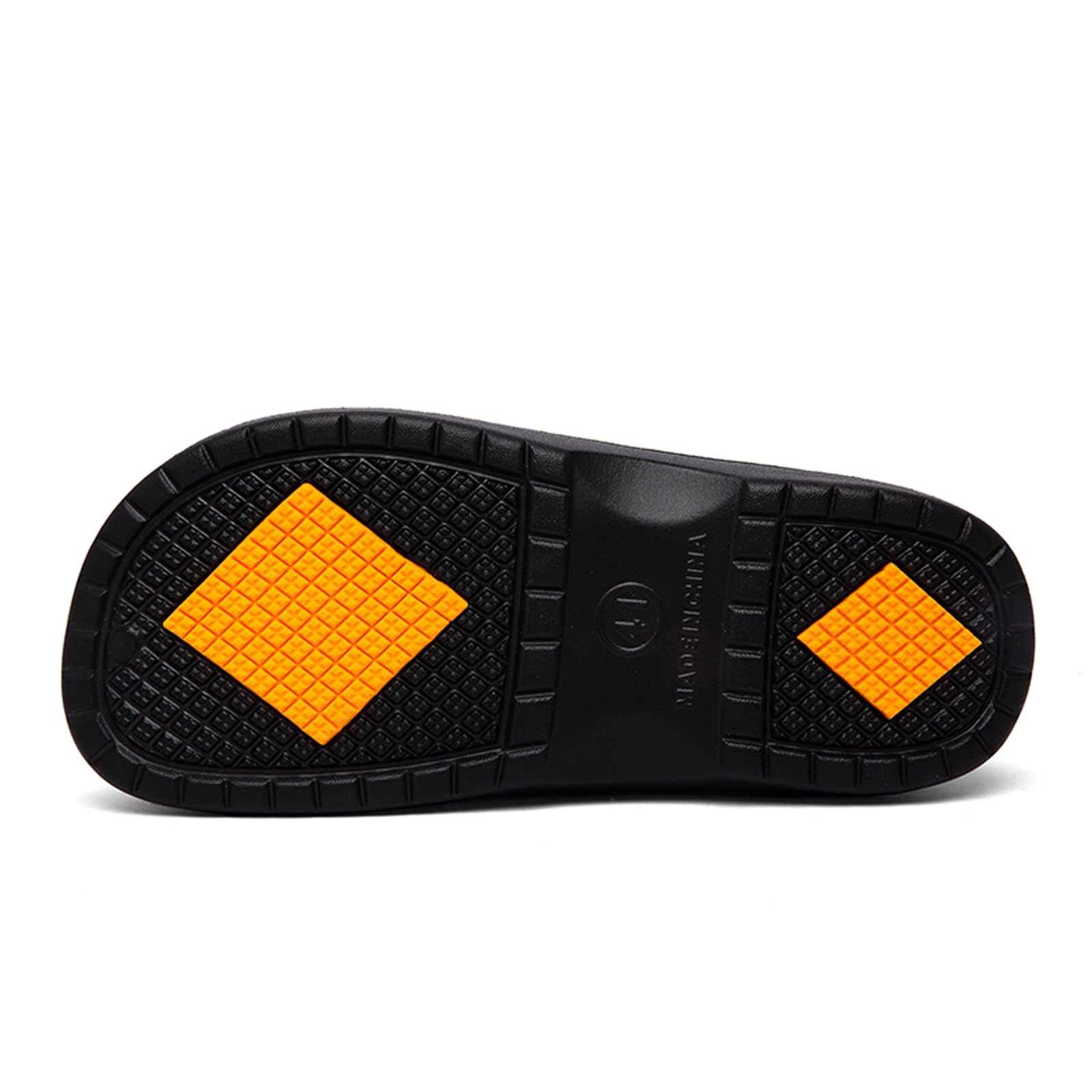 Non-Slip Chef Shoes for Men with Rubber Grip Patches - Lightweight Waterproof EVA Kitchen Clogs, Oil Resistant Durable Work Shoes for Restaurants and Professional Use Black