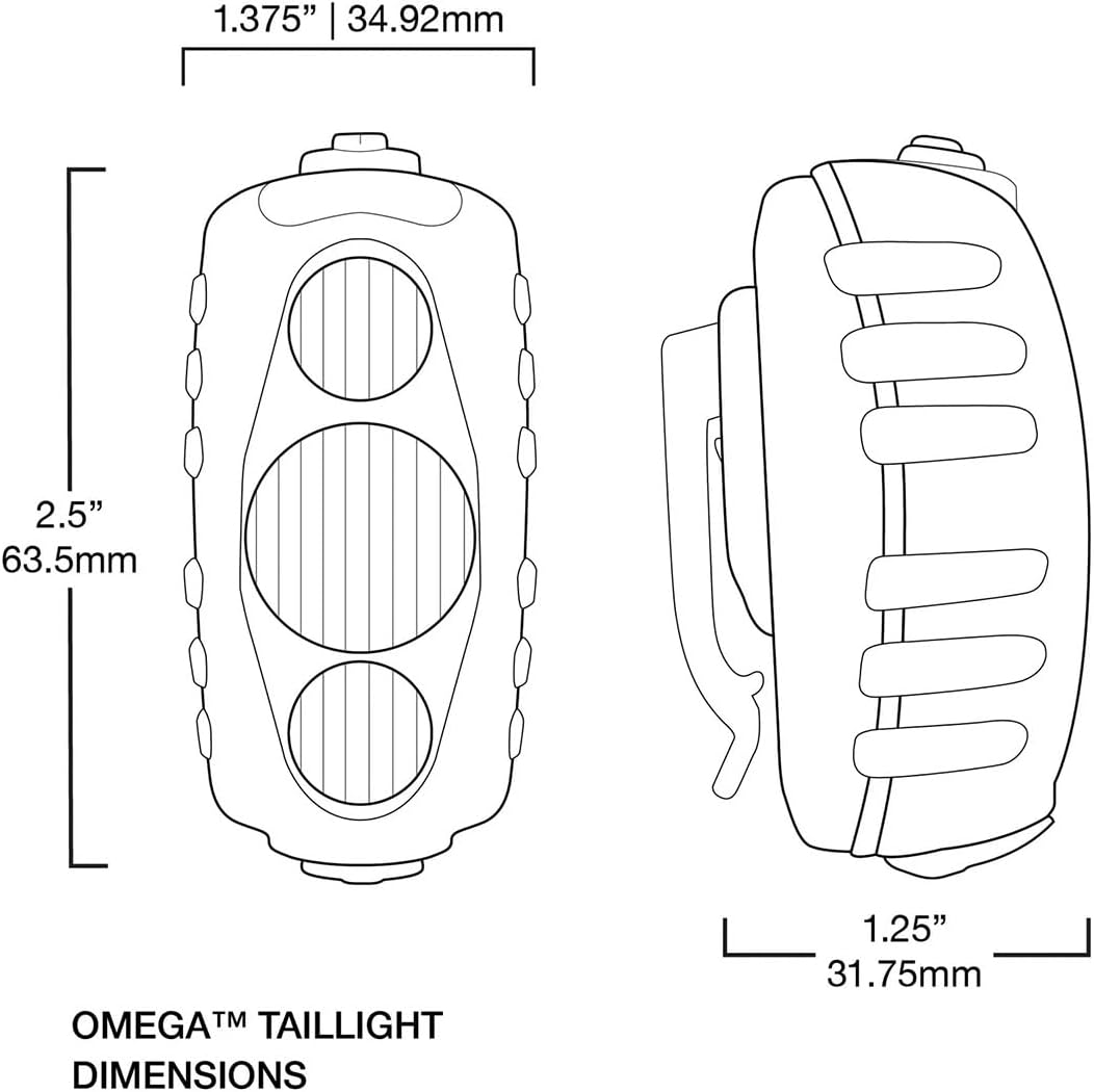 NiteRider Omega 330 EVO Bike Taillight with NiteLink