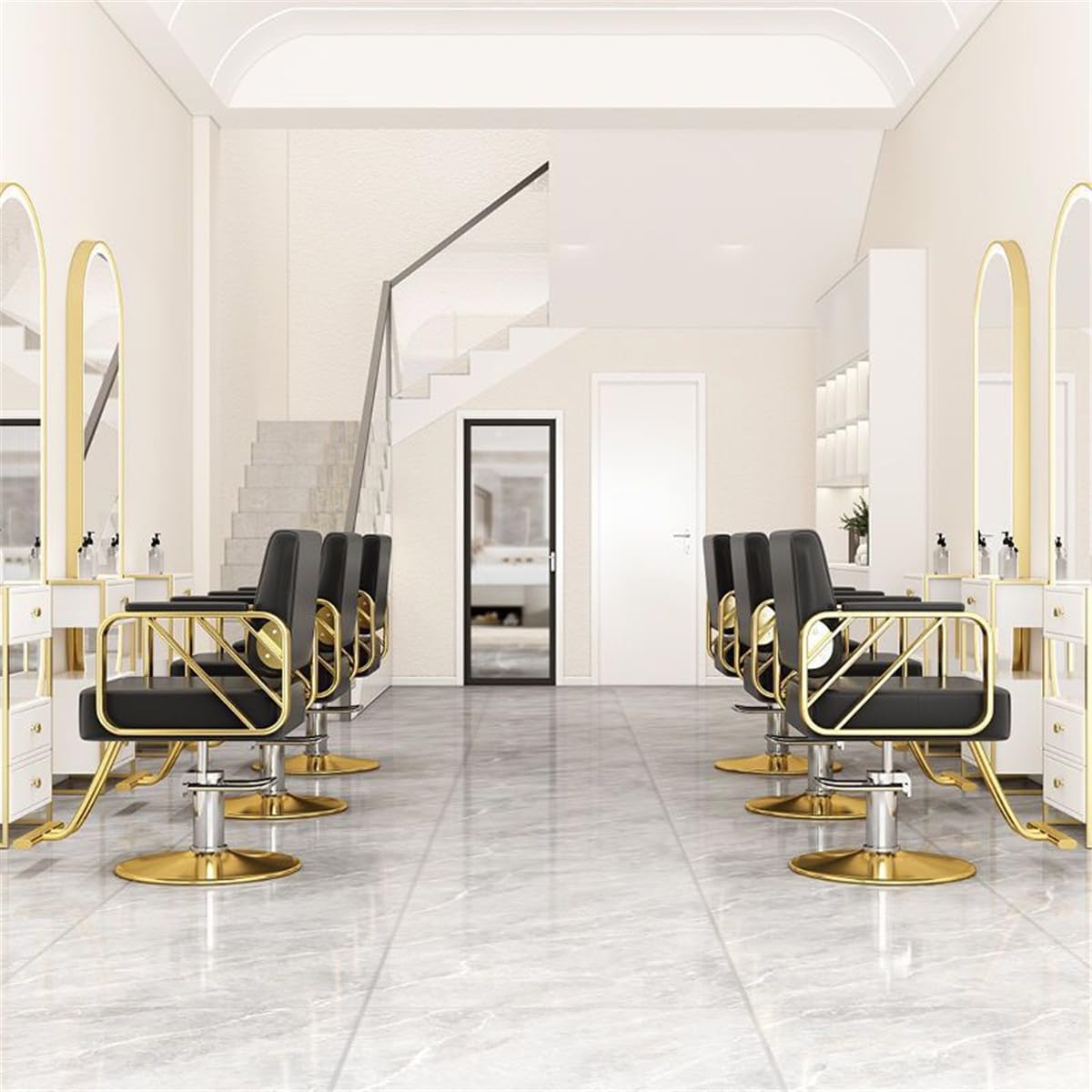 Verstellbarer Friseurstuhl, Friseurstuhl, Salonstuhl, höhenverstellbar, hydraulischer Stuhl, Friseurstühle, Salon, hydraulischer Liegestuhl, Hydraulikpumpe, professioneller Shampoo-Stuhl, S