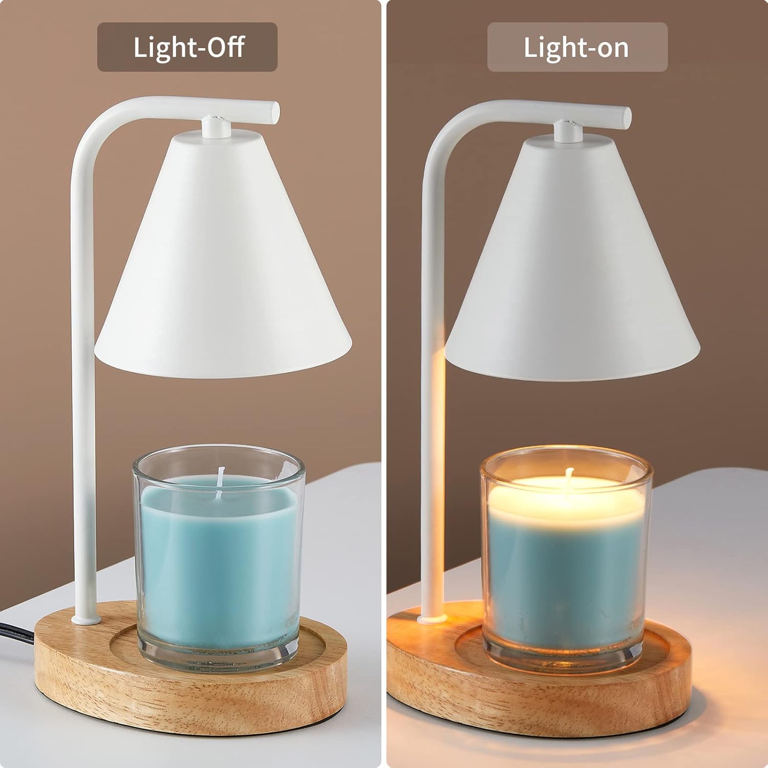 Candle Lamp Compatible with Yankee Candle Jar Candle Wax Warmer Lamp for Scented Wax, Electric Top-Down Candle Melting Lamp Dimmable Candle Melter,Aurora Candle Warmer Lamp for Home Decor : Home & Kitchen