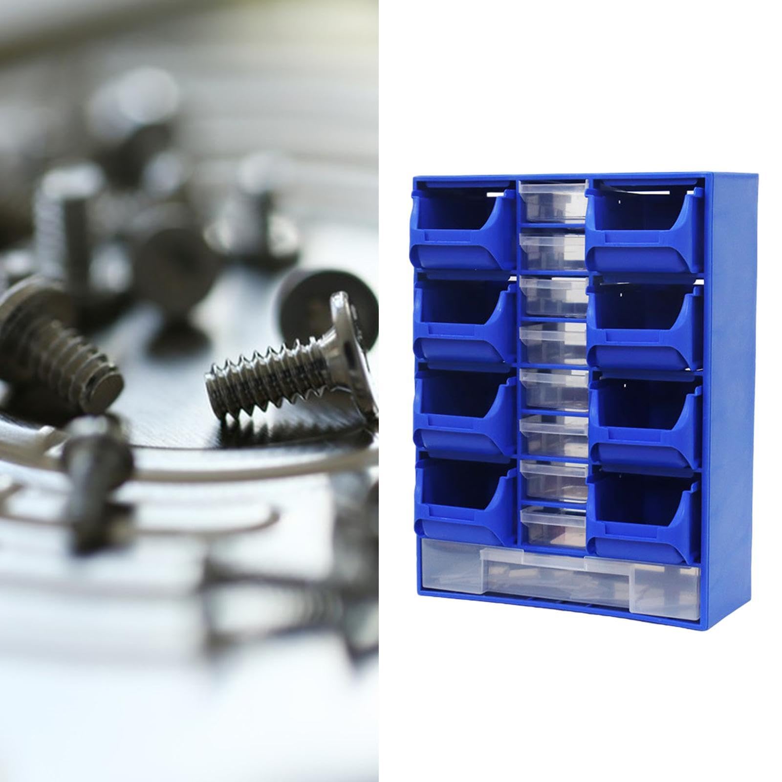 Partes de Hardware Organizador de Herramientas Box de Almacenamiento Versátiles en La Pared para Suministros de Coser Suministros de, Azul