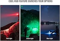 Vista 5 de OLIGHT Marauder Mini 7,000 Lumens Bright Flashlight with 600 Meters Beam Distance, Powerful RGB Bundle Baton3 Pro 1500 LMS EDC Rechargeable Lights