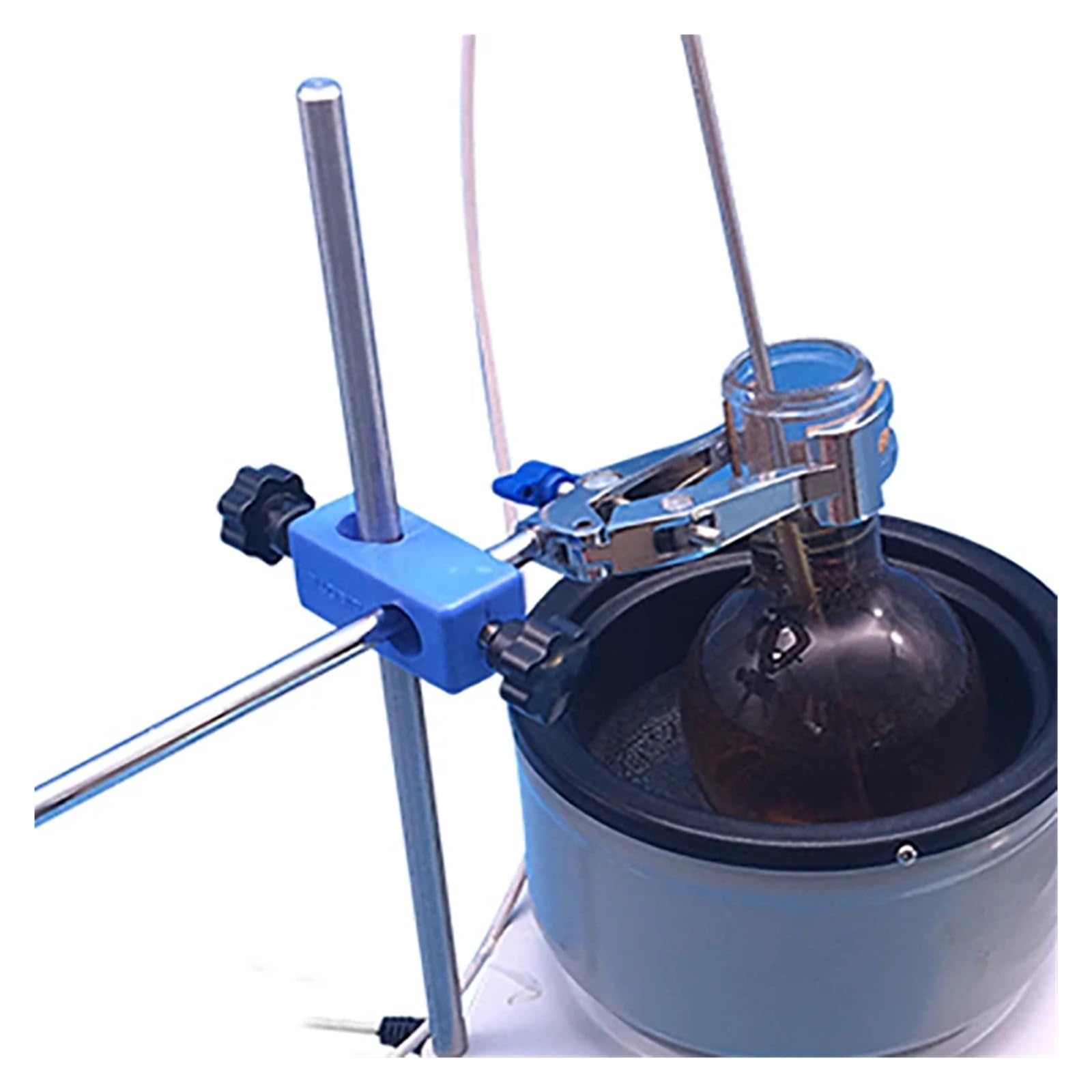 Baño María, Baño de agua/aceite de laboratorio de 1800 rpm, 2000 ml, recipiente calefactor termostático de 2 l con agitador magnético