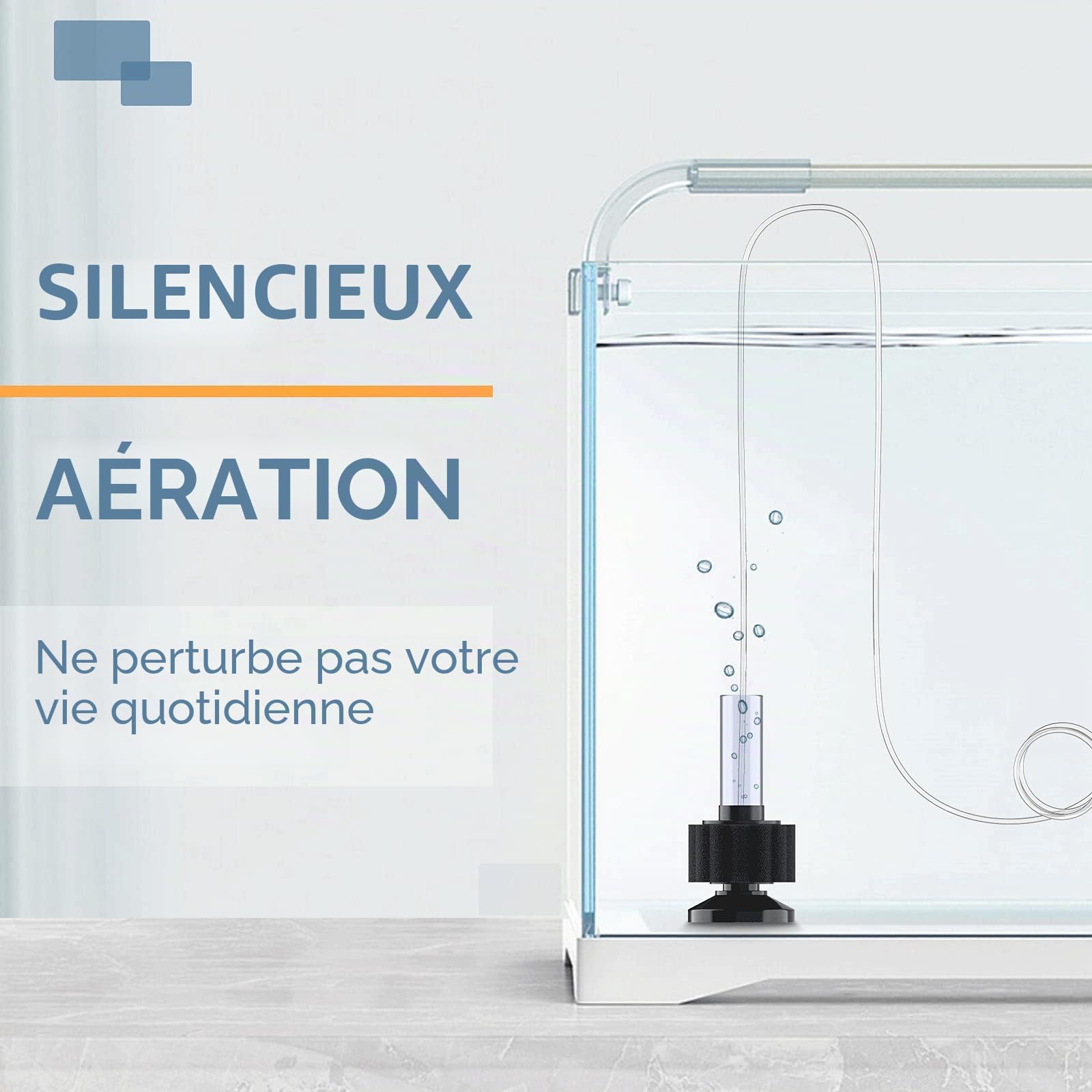 Pawfly Filtre éponge d'aquarium Aquarium Nano Bio Filtre à Éponge Silencieux Betta Kit De Filtre en Mousse pour Crevettes Frites avec Tuyau d'Aération pour Petits Aquariums Jusqu'à 12 litres