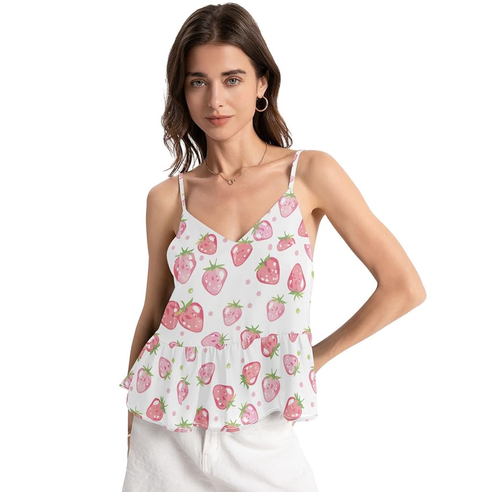 トップス Andmary Shirring ribbon camisole pink トップス Andmary Shirring ribbon camisole pink ANDMARY