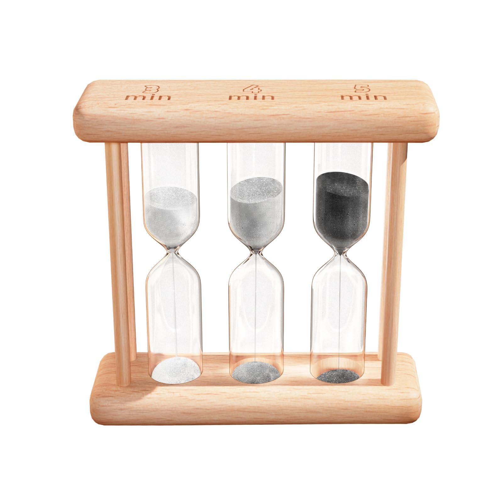 Horloge de sable en bois naturel authentique et durable