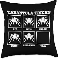 Vista 4 de Tarantula Arachnid Tricks Apparel Tarantula Tricks - Almohada de ntomófilo para entomófilo, 16 x 16 pulgadas, multicolor