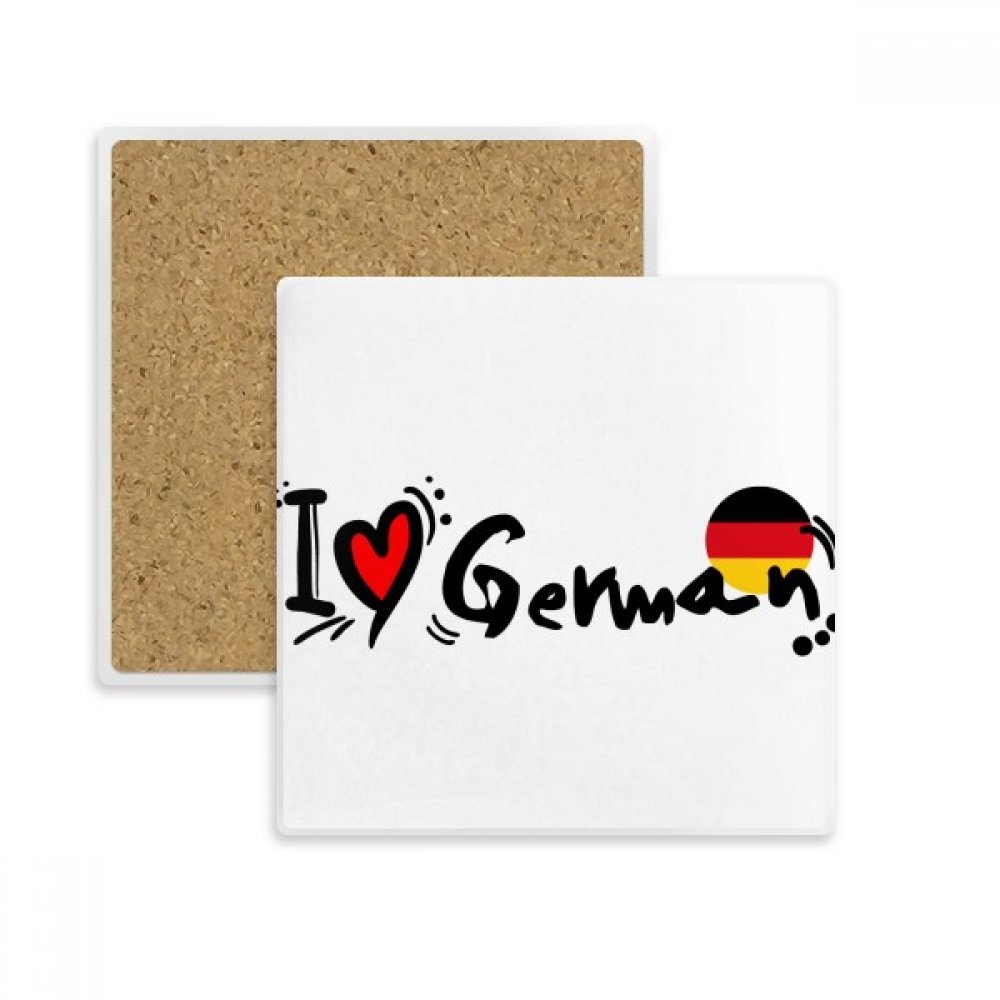 Tasse Coaster Porte-Pierre avec illustration coeur d'amour et style multicolore