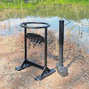 BiggerFire Holzspalter Brennholzspalter manueller aus Kohlenstoffstahl für Zuhause Outdoor Camping mit Hammer und Aufbewahrungstasche