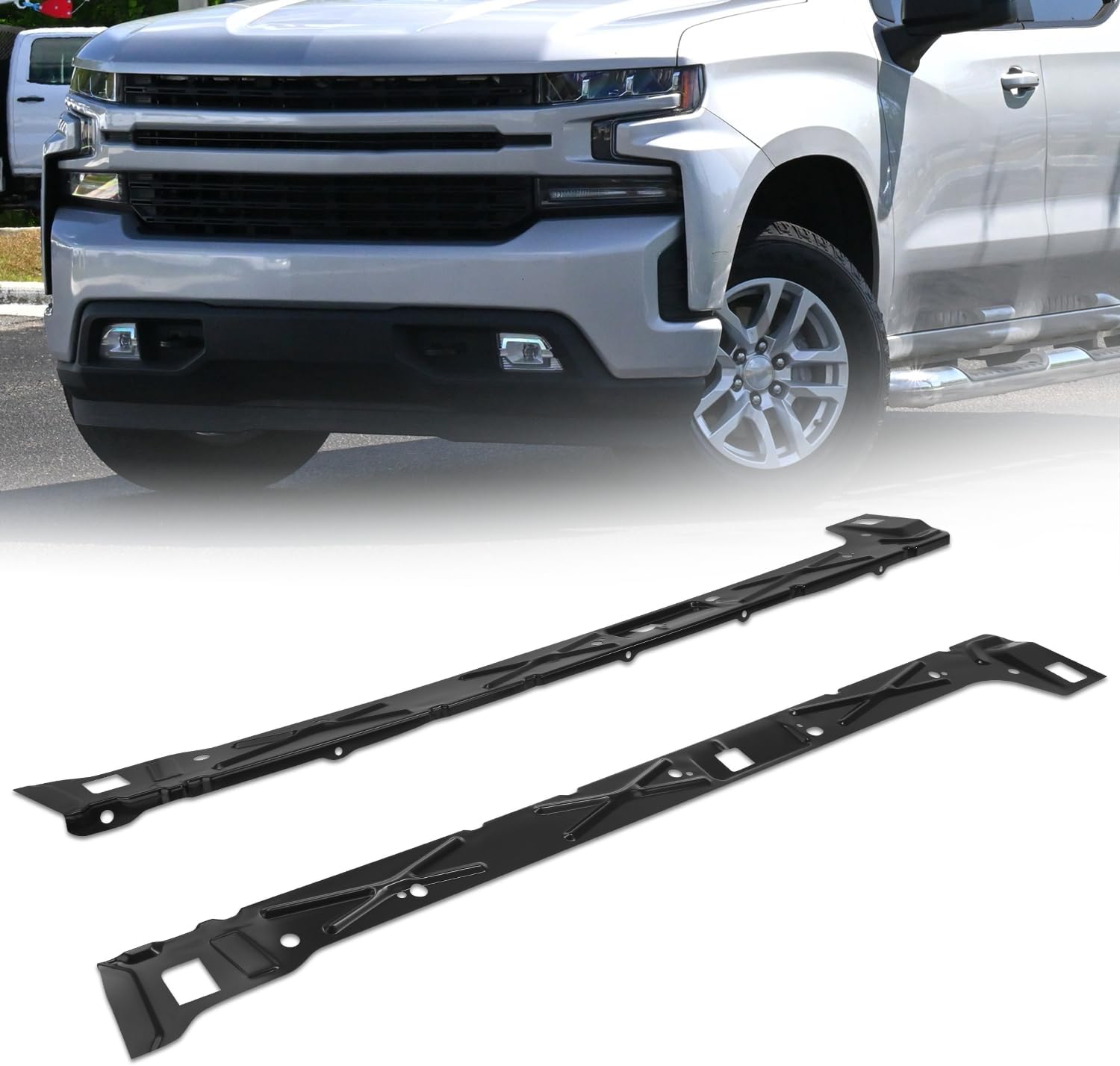 Auto Dynasty Pair of Rocker Panels Compatible with 1999-2019 Chevrolet Silverado GMC Sierra 1500 2500 3500 Extended Cab, Left and Right Side, OE Direct Replacement, Primered Black