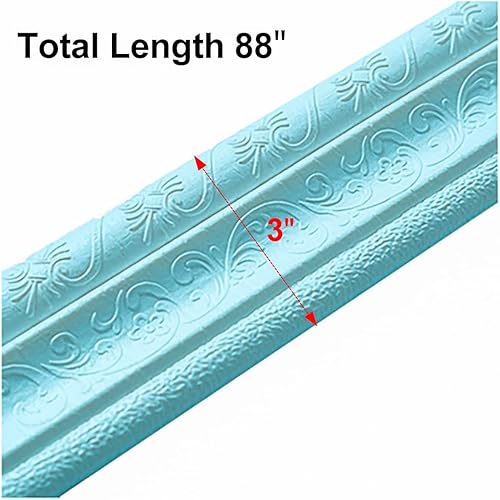 Miniatura 2 de Moldura flexible autoadhesiva 3D de 90 x 3 pulgadas para decoración de pared, para el hogar, oficina, hotel, bricolaje