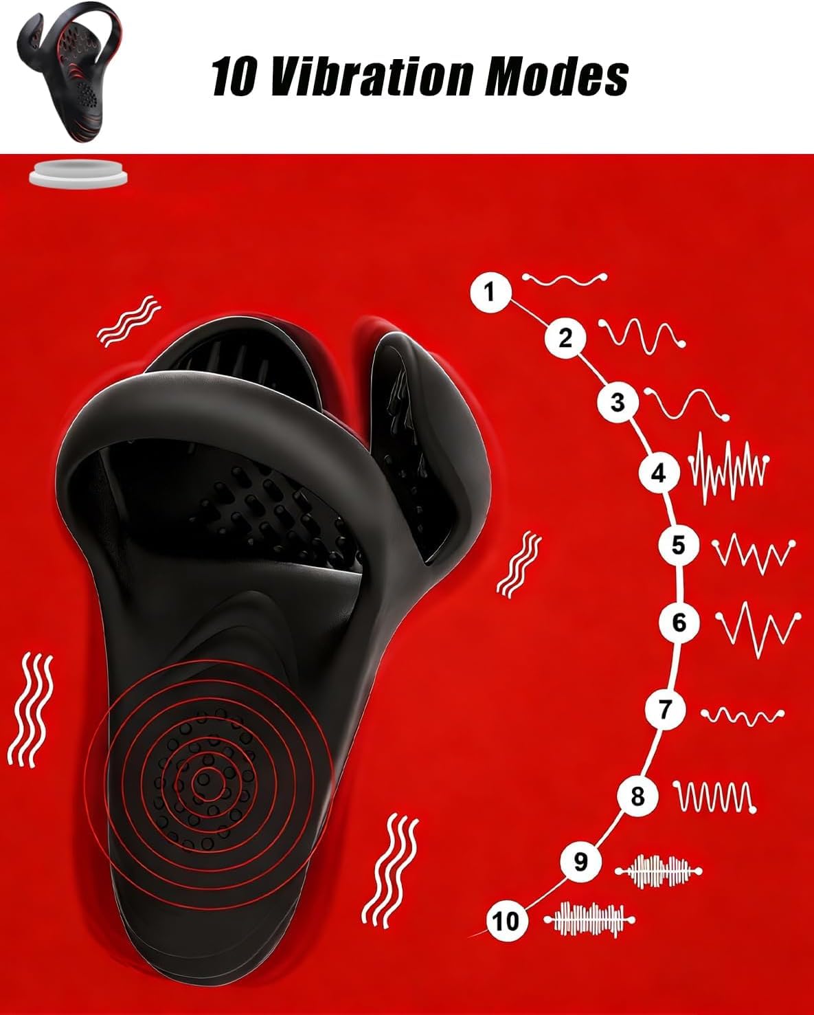 KORVEN PRO Appareil de Massage à Vibration 5 en 1, Télécommande Sans Fil, Recharge USB Rapide, Étanche et Facile à Nettoyer, Appareil de Relaxation à Domicile