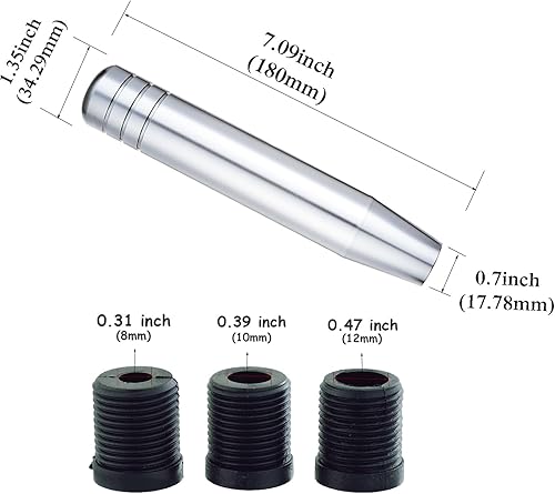 Miniatura 2 de Abfer Pomo de palanca de cambios larga para automóvil, pomos de palanca de cambios con peso, palanca de cambios de metal para la mayoría de