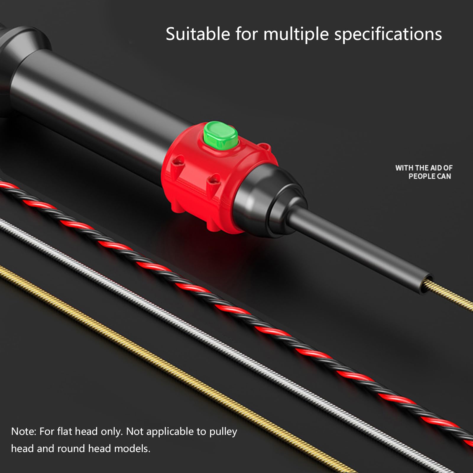 Tubo de alambre manual profesional para electricista con resorte sólido para pared, dispositivo de roscado, accesorios de ayuda para enhebrar