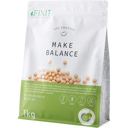 FIXIT プロテイン ソイプロテイン MAKE BALANCE 1kg 【抹茶】たんぱく質含有量80%以上