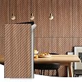 WoveN SounD Acoustic Wall Panels, Teak, 10 Pack, 47.2x23.6 in