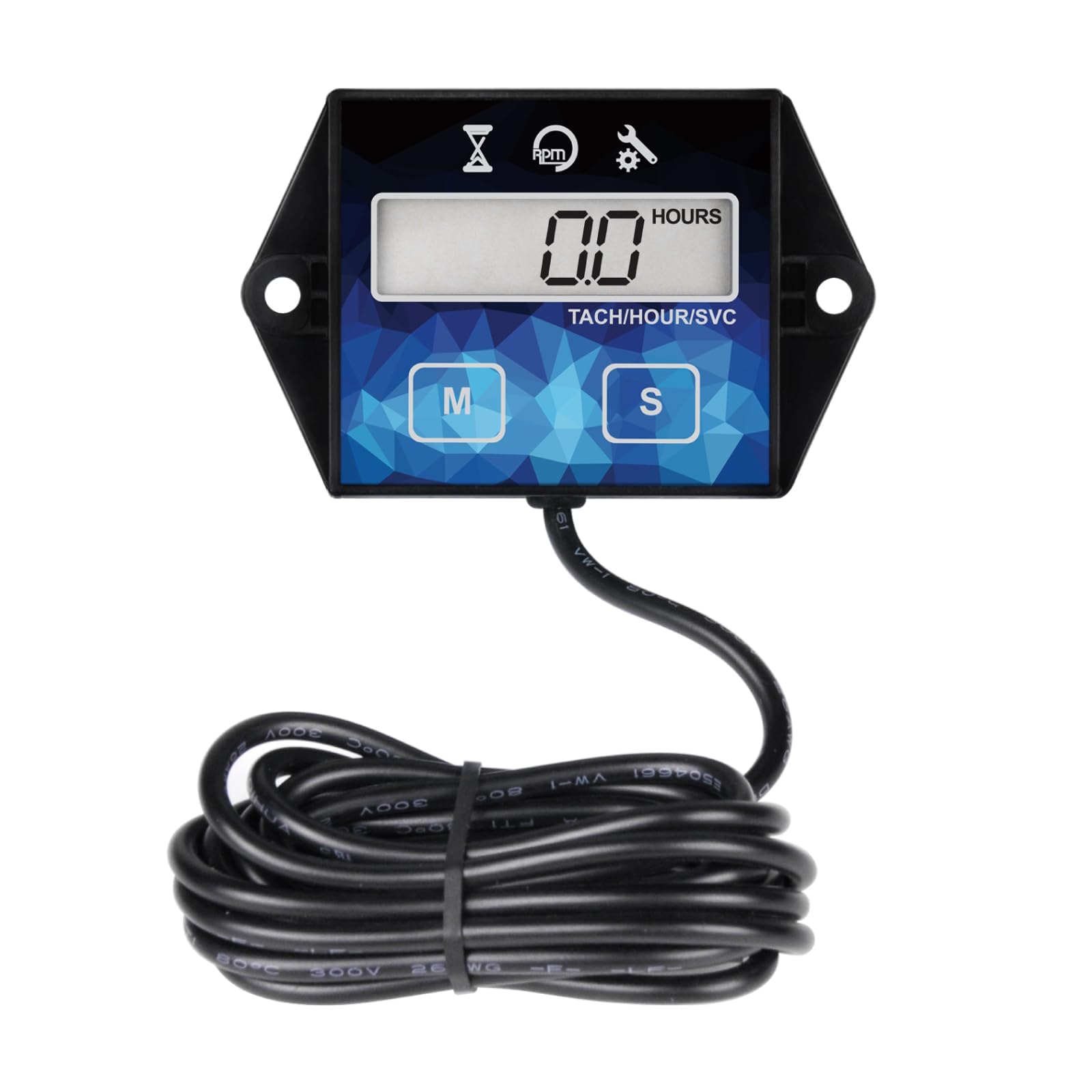 Tachymètre Numérique RileyFine Pour Petit Moteur - Compteur D’Heures Et Jauge De Régime Multifonction