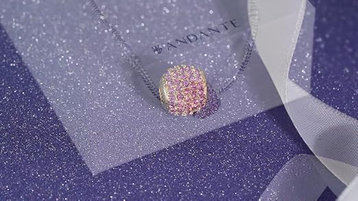 Andante-Stones 14K Gold Charm Mit Schwarzen Zirkonia - Pavé Strass Bead Für Armbänder