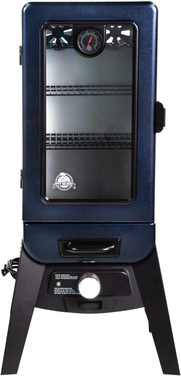 Grills PBV3A1 Electric Smoker, Blue Hammertone, 684 sq inches