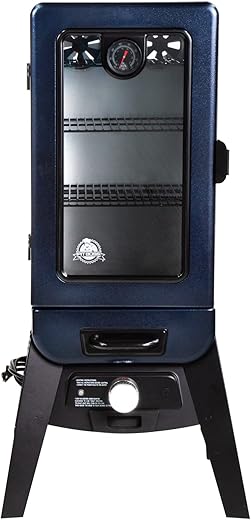 Pit Boss Grills PBV3A1 Electric Smoker, Blue Hammertone