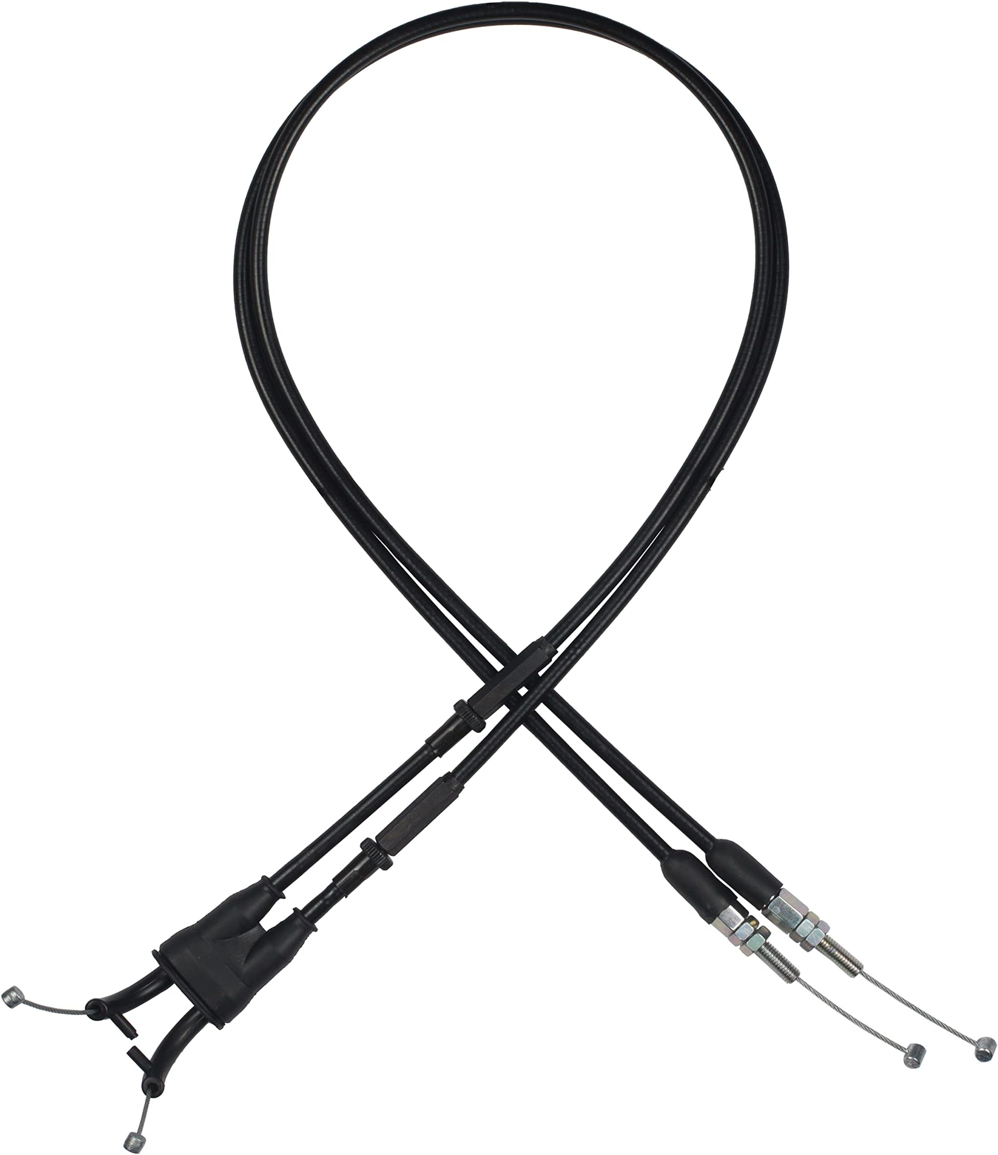 Motorcycle Throttle Cable SET A B (Open and Close) Compatible with KTM Duke 690/ Enduro 690/ SMC 690 Supermoto/Supermoto 690/75002091000