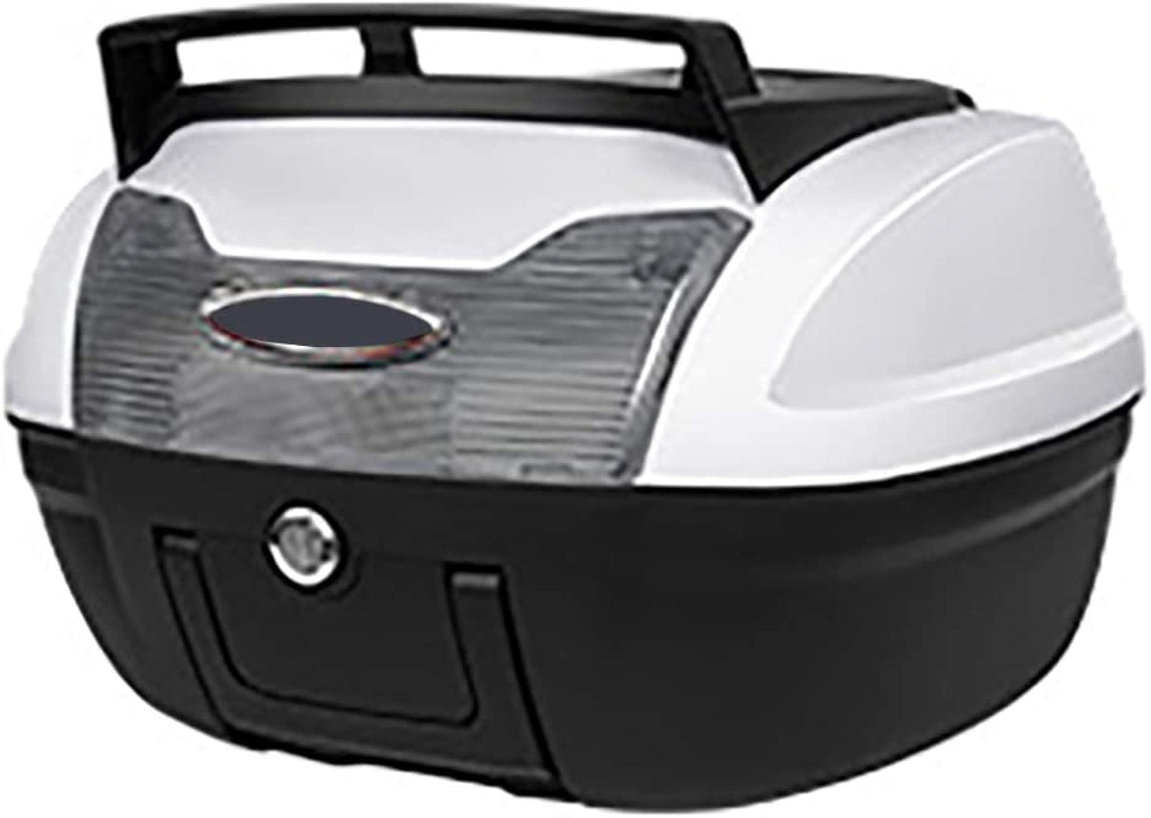 Motorcycle Touring Top Box Tail Trunk Luggage Box, Motorbike Scooter Rear Luggage Topcase Topbox, Can Store 2 Helmets