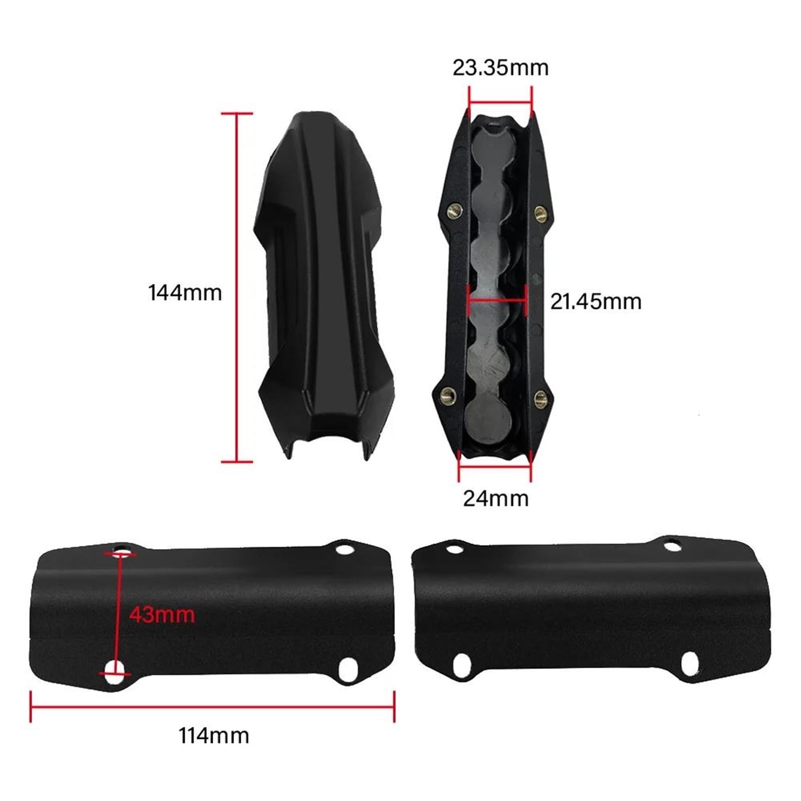 Bloque De Parachoques Barras De Protección Del Motor, Bloque Protector Del Parachoques Del Motor Para 1090 1190 1050 990 Adventure SUPER ADVENTURE SRT(Black -A)