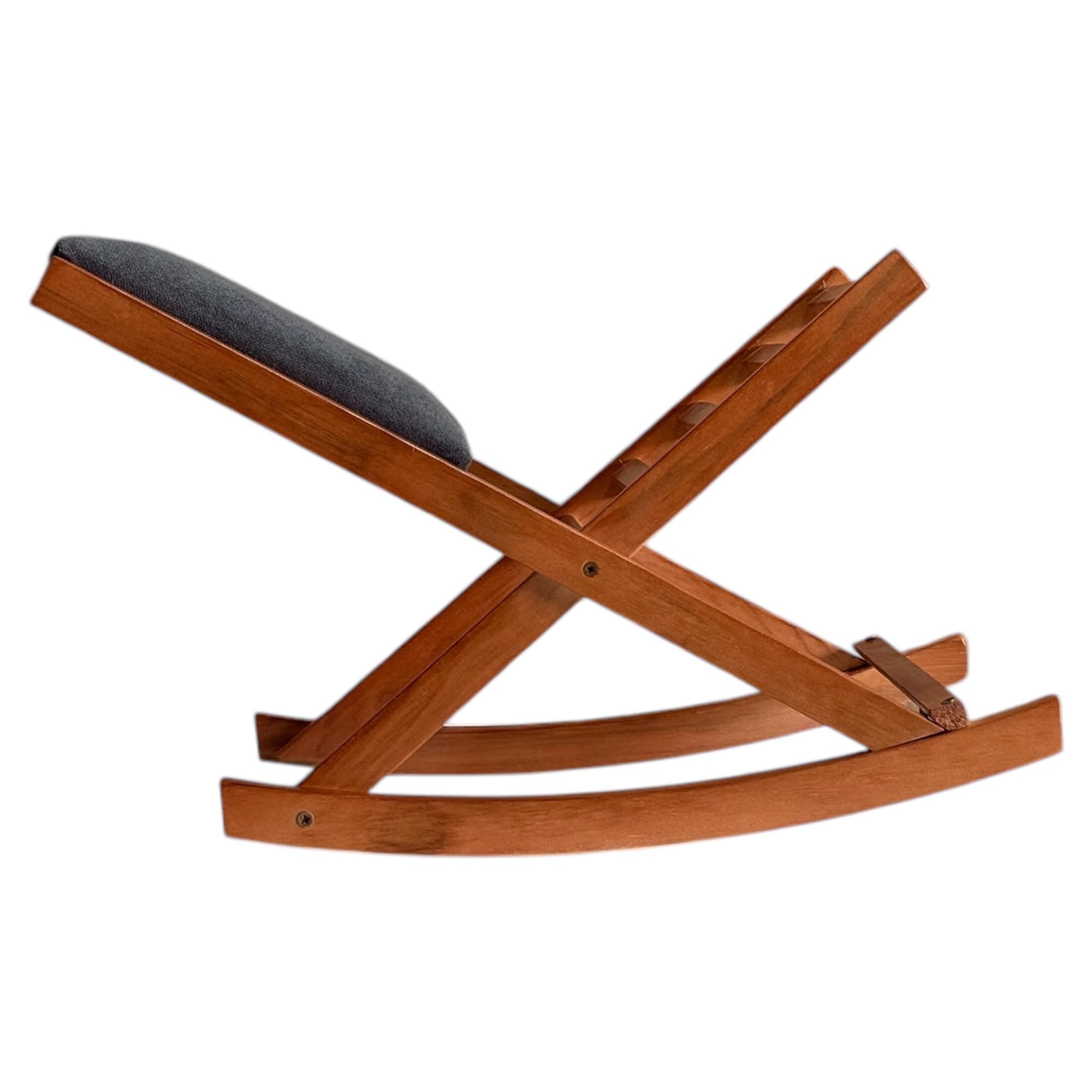 Reposapiés Plegable Balancín de Madera de pino Barnizado en Cerezo (Marengo)