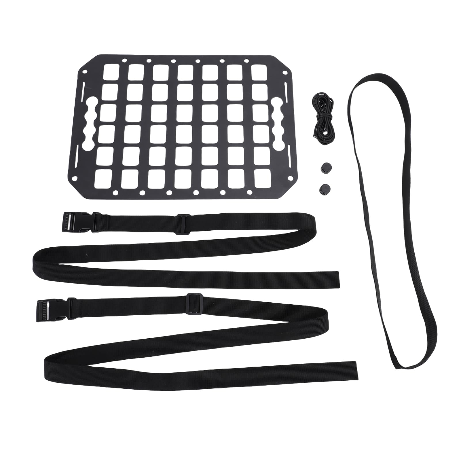 Aluminiowy Wielofunkcyjny Organizer na Oparcie Siedzenia Samochodowego Molle Panel Organizer, Modułowy Panel do Przechowywania Pojazdu RV Oparcia Siedzenia do Samochodu Ciężarowego SUV RV,